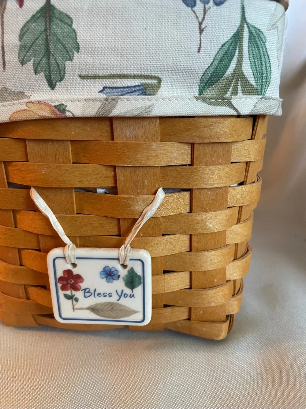 Longaberger, tall tissue basket